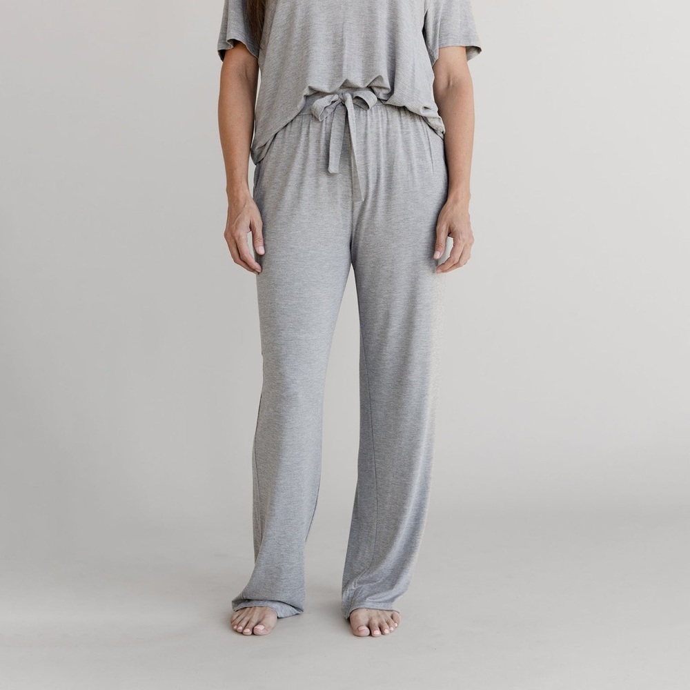 NEW Cozy Earth Women's Bamboo Stretch-Knit Pajama Pant - Grey Size XS